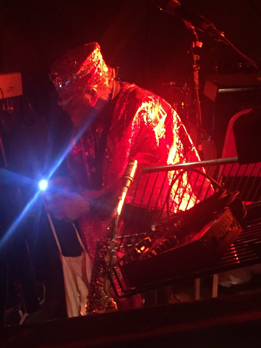 tai73's tweet photo. Sun Ra Arkestra 5/4/2018 Live in Liverpool. 2 Days of intergalactic Music. @SunRaUniverse https://t.co/mK3LbLRq1P