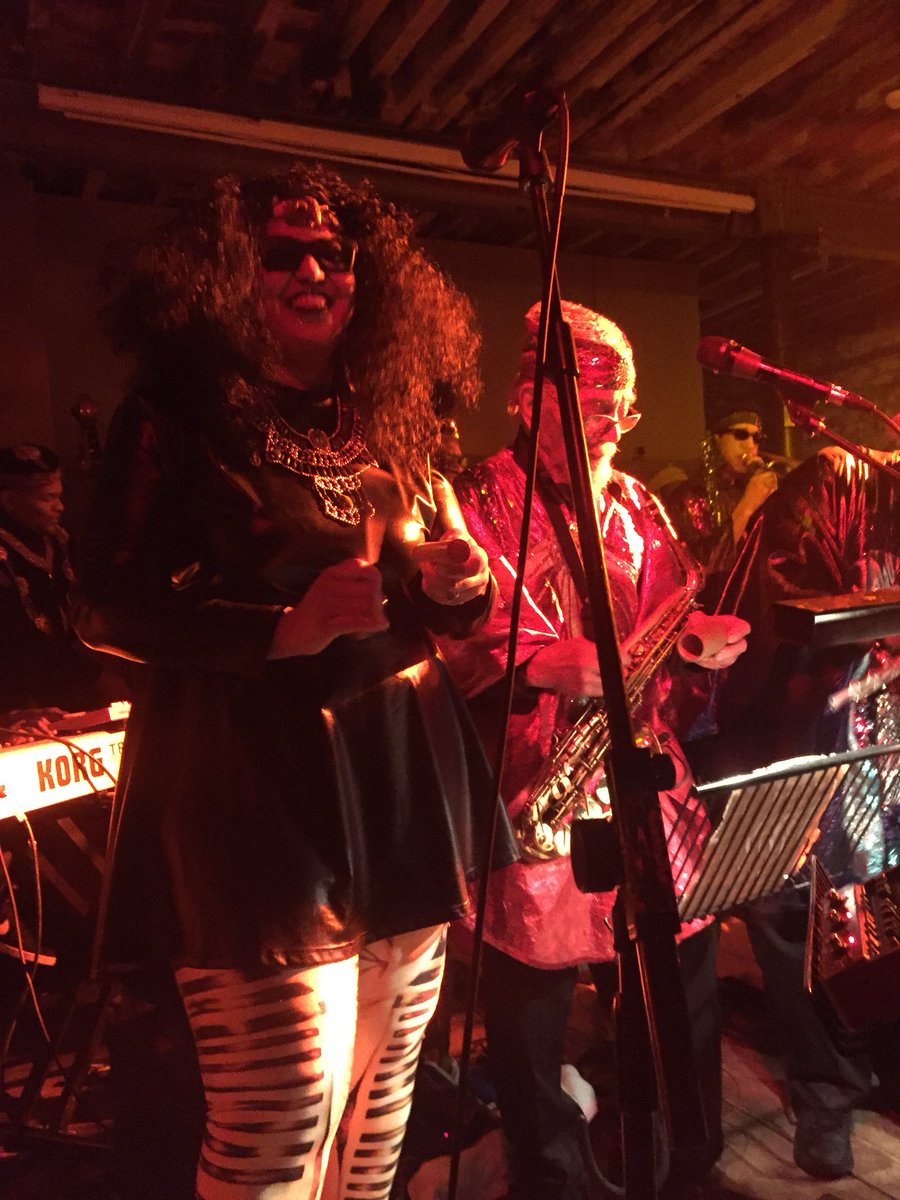 tai73's tweet photo. Sun Ra Arkestra 5/4/2018 Live in Liverpool. 2 Days of intergalactic Music. @SunRaUniverse https://t.co/mK3LbLRq1P