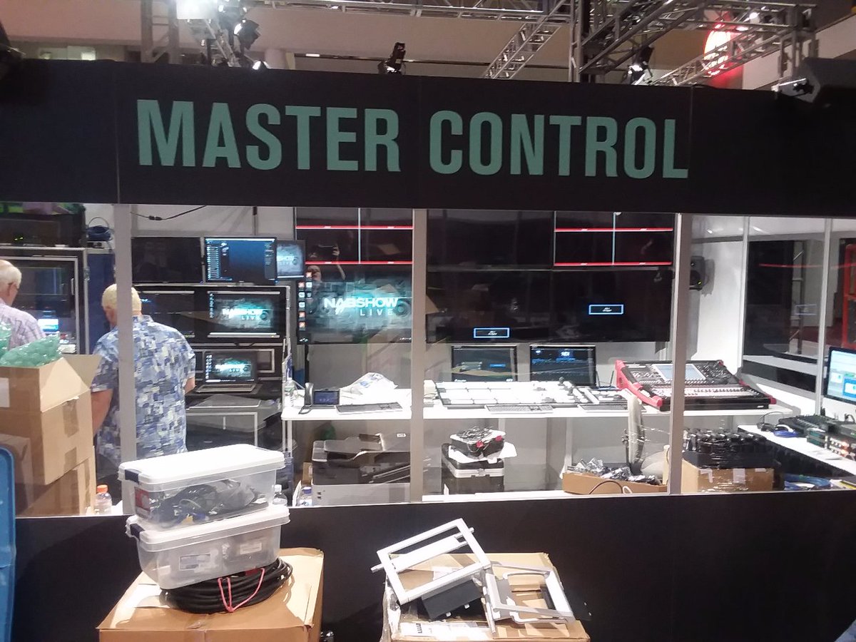 BroadcastBeat's tweet photo. Broadcast Beat's NAB Show LIVE set and Podcast Studio coming together.  Shows start in less than 48-hours.  We'll be ready, will you? #NABSHOW https://t.co/DErL94ad4W