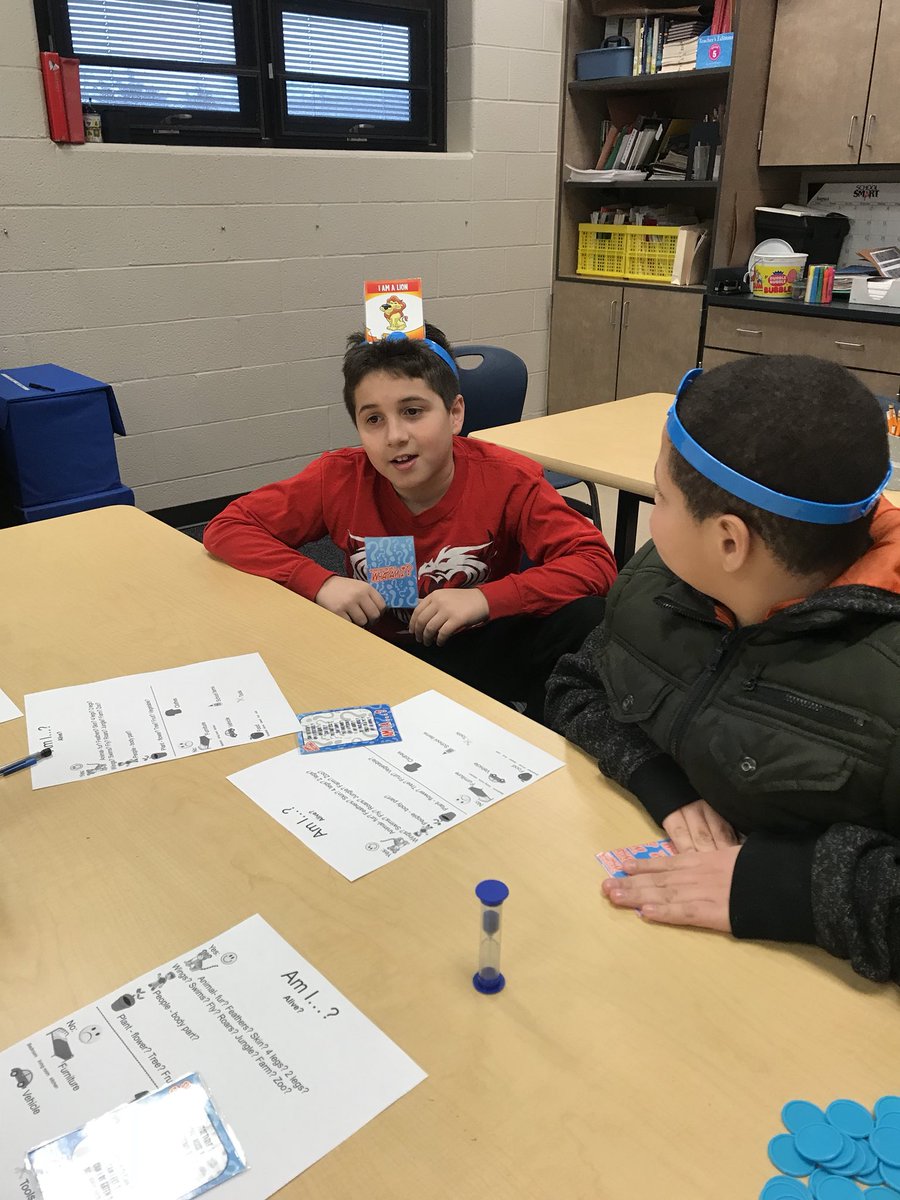 We love to play games in ESL. We are putting our knowledge of animals, colors, food, and people to the test. This flow chart helps us organize our questions when playing Headbandz.