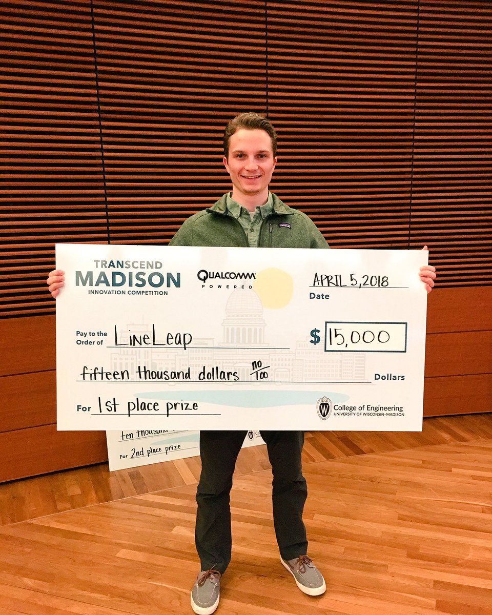 ngocnhile's tweet image. Woo hoo!!! Congrats to @gBETAstartups company #LineLeap @max_schauff @PatrickSkelly24 #NickBecker on taking the grand prize @WITranscend sponsored by @Qualcomm!!! 🎉🙌🏽💃🏽