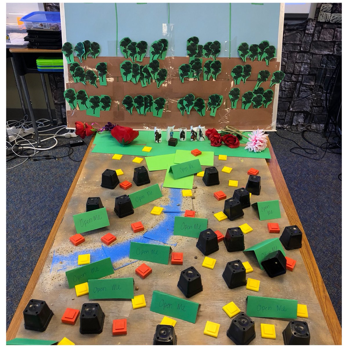MsFoxSays's tweet image. Our battle board today! Sshad to answer questions to help save the rainforest! Each guild had their own section to restore! #gamification #environmentalchanges