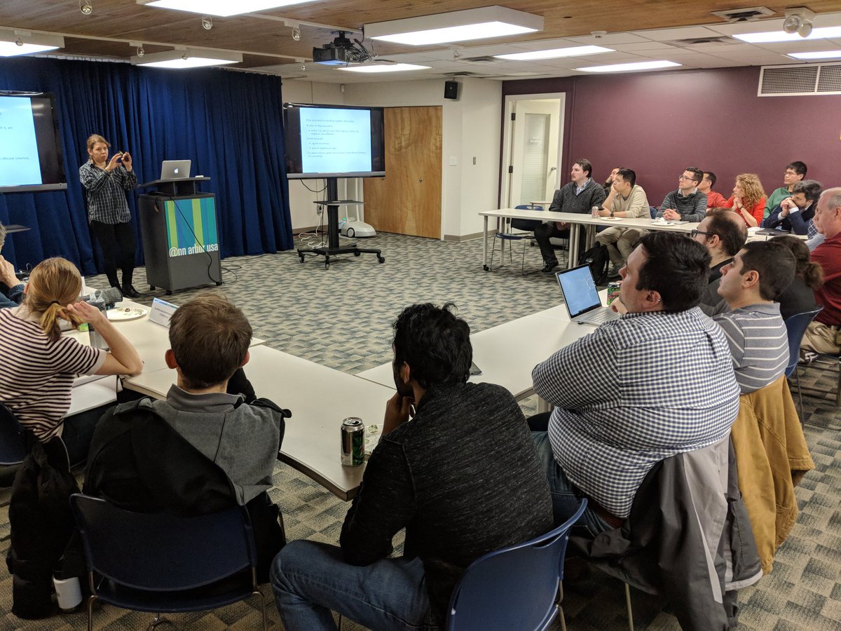 RobWeyant's tweet photo. Very fortunate to have Mitzi Morris core developer for #stan presenting at @AnnArborRUsers #spatial #stats #rstats https://t.co/vNvcAHT9y5