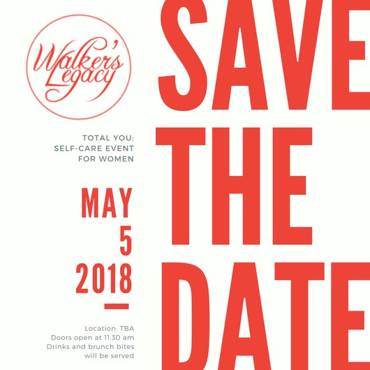 WL_Houston's tweet photo. S A V E  T H E  D A T E | The next Walker's Legacy event in Houston will be on May 5th! Stay tuned for more updates on this amazing self-care event. It’s right on time for Mental Health Awareness Month in May! #wellness #selfcare #mentalhealth #totalyou https://t.co/PJEqEjInpq