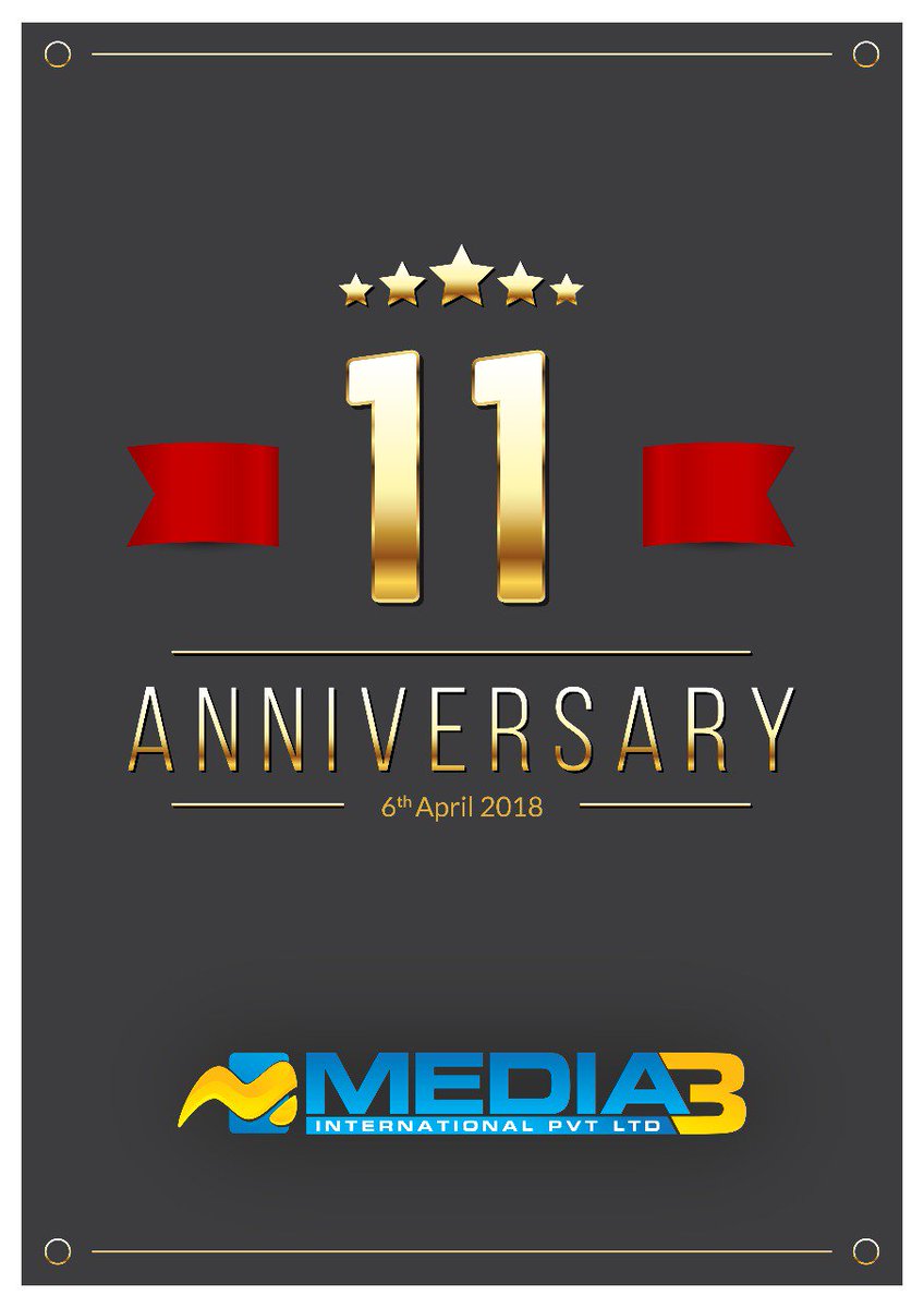 Years Of Celebrations #Media3 Thank You All Your Support 
Completed 10 Years we all Entering the 11th year Welcome 😍😍