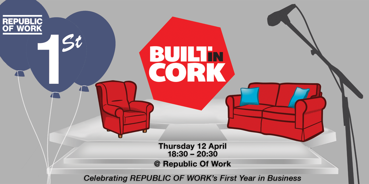 republicofwork's tweet photo. BUILT IN CORK - Thursday 12th April from 6:30pm
We are excited to celebrate our official first year in business & equally excited to see our three #GetStarted18 competition finalists pitch their business ideas to the panel of judges🤗 Register below 🎂
https://t.co/GF9COqQrMo https://t.co/OlhE1eCpLc