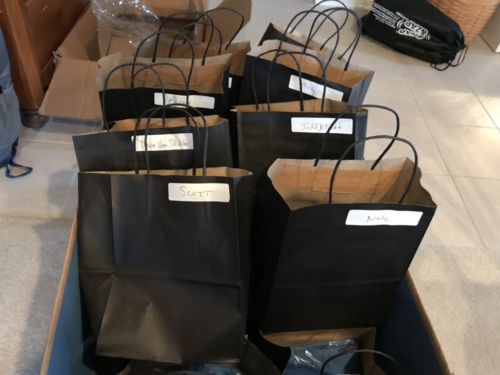 DIPetersen's tweet photo. Speaker shirts and gifts are ready for the @SPSOmaha speaker dinner at @goratsomaha. It’s still not too late to register for the conference! https://t.co/6nfIS4muct https://t.co/kyvwoUOwvD