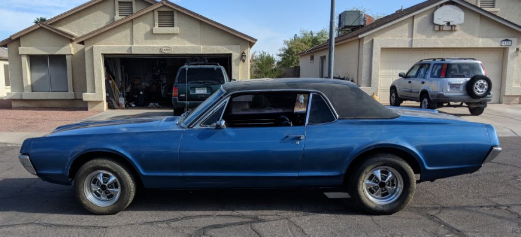 danjmcs's tweet photo. Got the old car outta the garage this morning. She still looks good for 51 and 200k+ miles. #67CUGR #67Cougar #SmellsLikeHighSchool #PersonalTimeMachine https://t.co/B7bE27CJl3