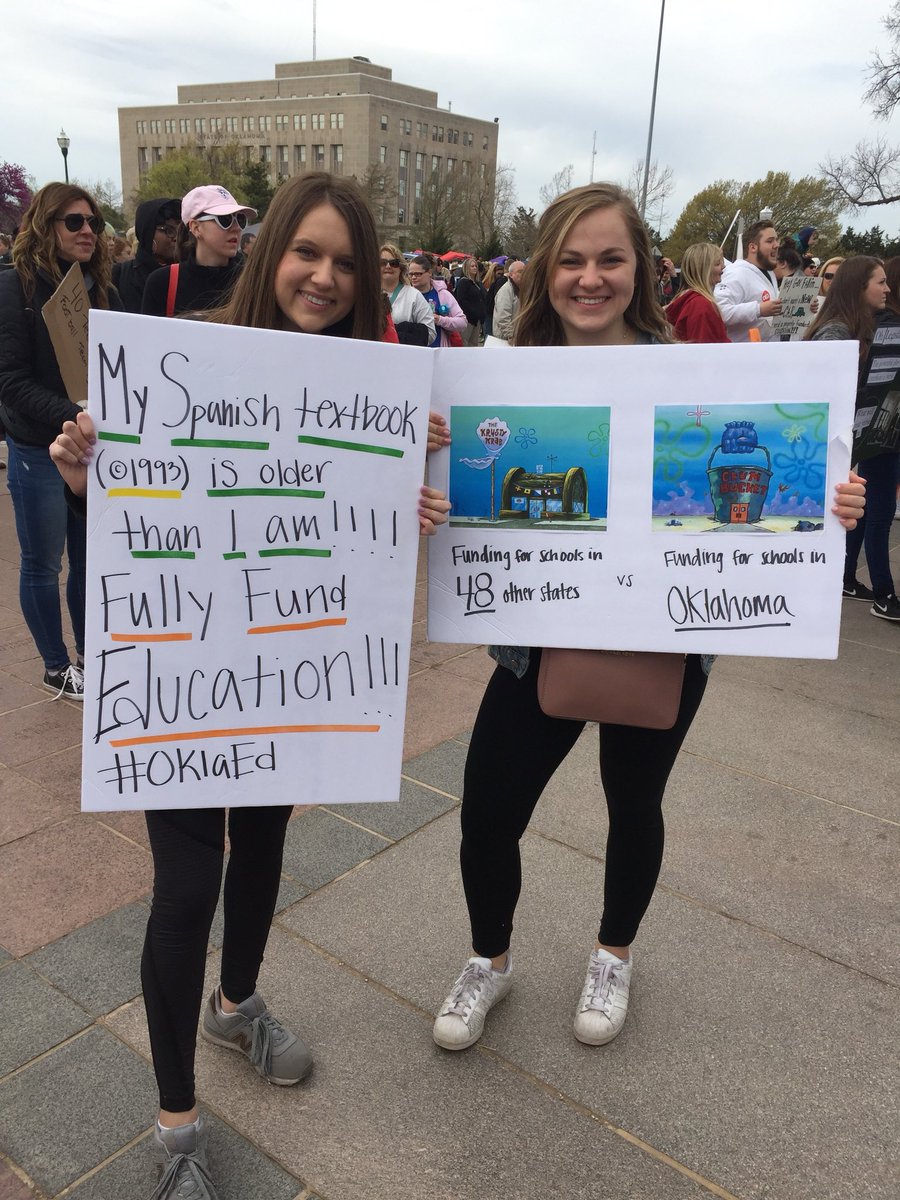 buckaloosa's tweet photo. #OklahomaTeachersWalkout https://t.co/8uEgSMVxDb