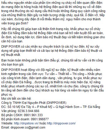 DNPACQUY's tweet photo. KHẮC PHỤC SỰ CỐ CHÁY ĐIỆN ĐÀ NẴ@DNPACQUY https://t.co/fYQLxmJAzq