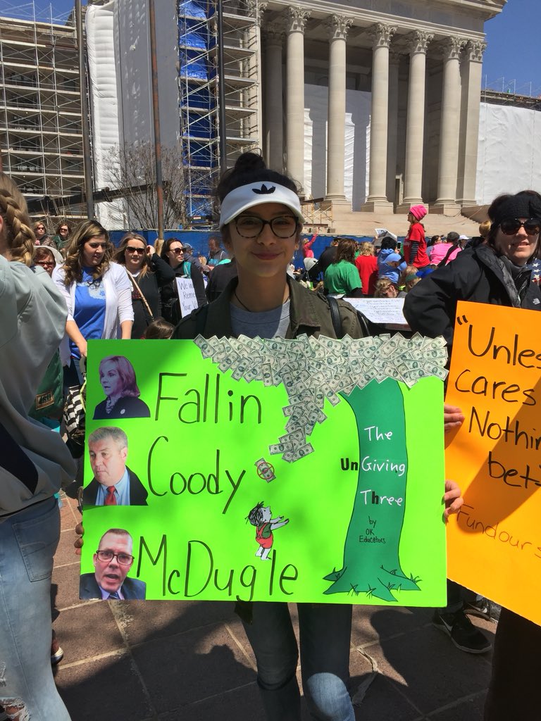 buckaloosa's tweet photo. #oklahomateachersstrike https://t.co/krZHeOEHbW