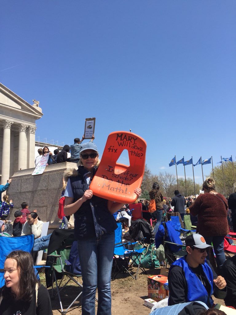buckaloosa's tweet photo. #oklahomateachersstrike https://t.co/krZHeOEHbW