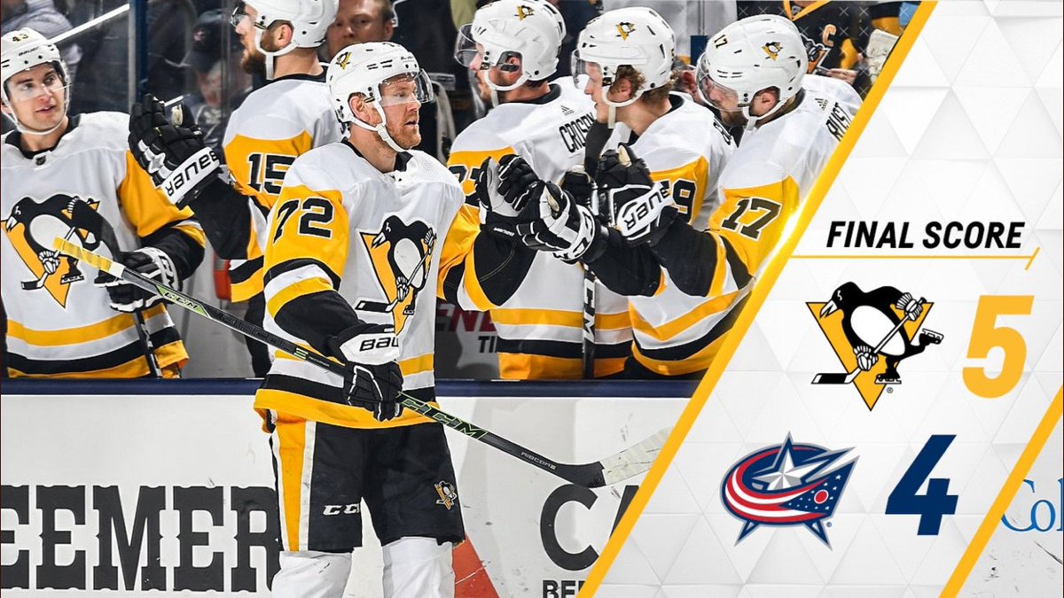 PensSpanish's tweet photo. ¡Qué partido y qué victoria tan clave! Sin duda este partido por intensidad parecía de playoff y lo ganamos, así que ¡Tiembla NHL, los #pens están #OnFire🔥!
#NHL #NHLesp #LetsGoPens https://t.co/fJmgV8VBUw