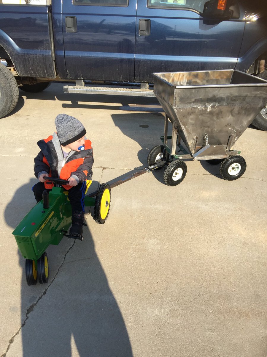 ckheadfarms's tweet photo. 2 years ago today we were welcoming Roman into the world. 12 days later he was in the planter tractor riding. Wonโt be the case this year but might be for his brother due May 20th. #needspaint https://t.co/fPWidtjGXM