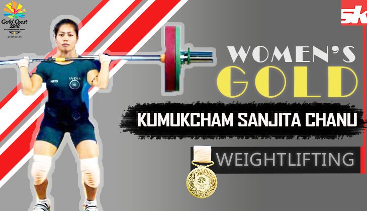 phdsharma's tweet photo. Congratulations 💐💐💐
 #Sanjita_Chanu 
Brings Home India’s Second #Gold 
#CWG 2018 . Proud moment for #Manipur #India. @narendramodi @ioaindia @nheptulla @NBirenSingh @KipgenNemcha @LetpaoHaokip https://t.co/bcMESqqRQL