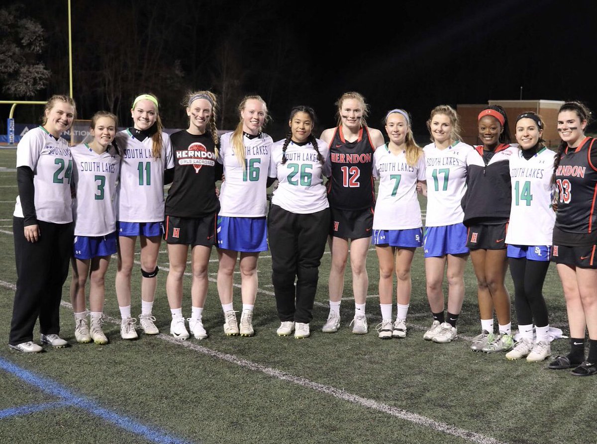 These seniors once played together for HRYL and had their final feud on the field tonight! Proud of the Seahawks despite falling short to Herndon in hard fought games.