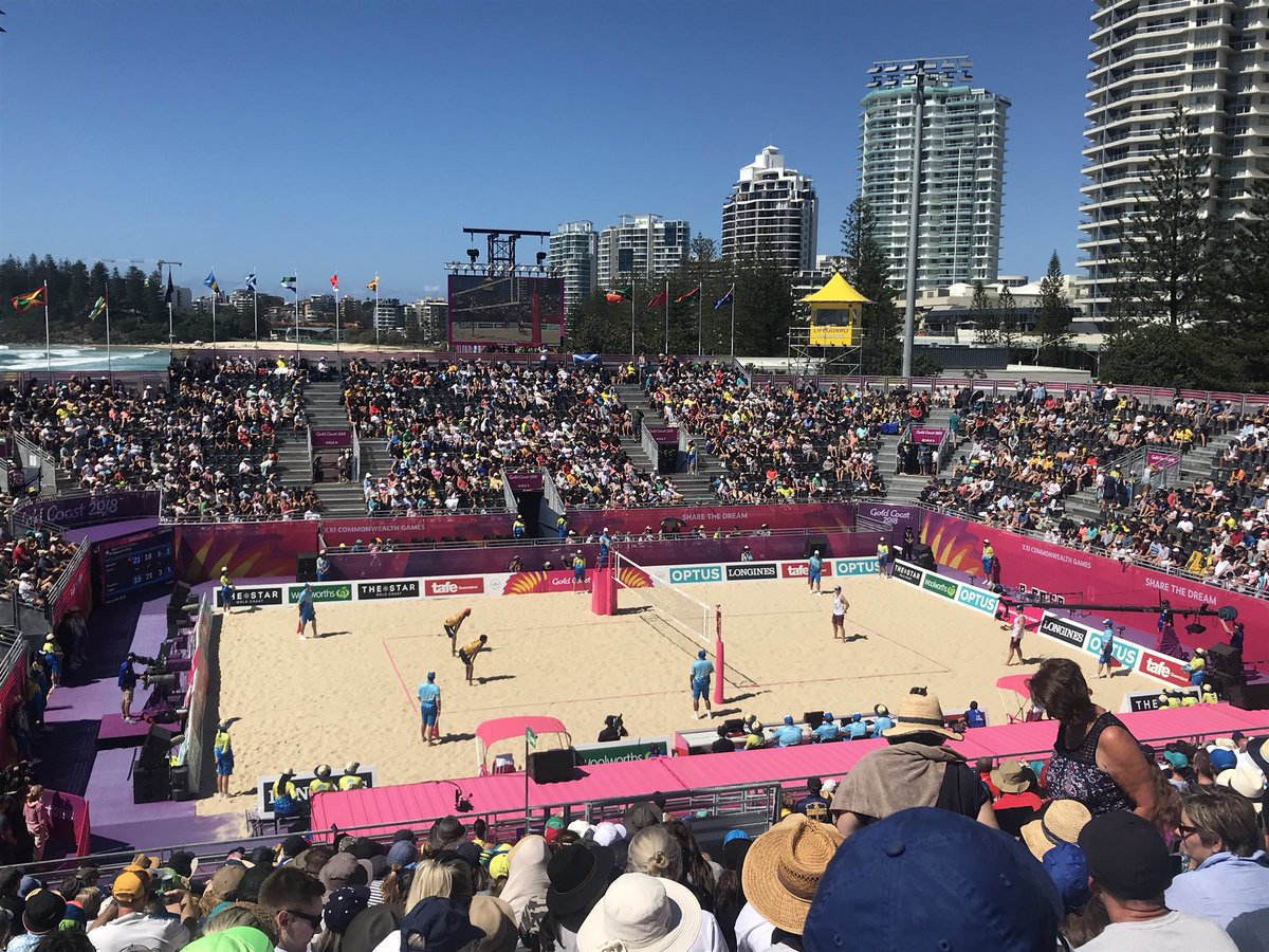 beckymerchant's tweet photo. What a day at #GC2018VolleyBall Cracking win from @Team_Scotland @BrodzkiCook and now ready support @COUTTS_BEATSBVB 💪🏴󠁧󠁢󠁳󠁣󠁴󠁿🏴󠁧󠁢󠁳󠁣󠁴󠁿 https://t.co/N0bGK4Hq6G