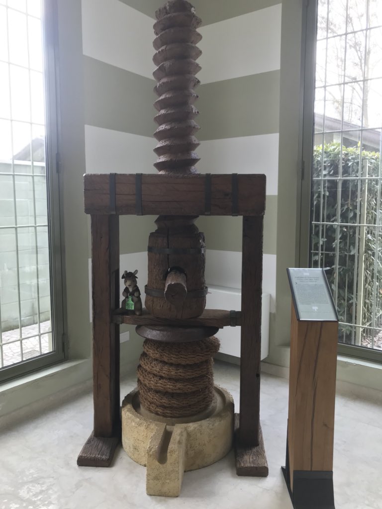 BarryNuffield's tweet photo. How to make olive oil in Parma, Italy. https://t.co/3s40HAujlg