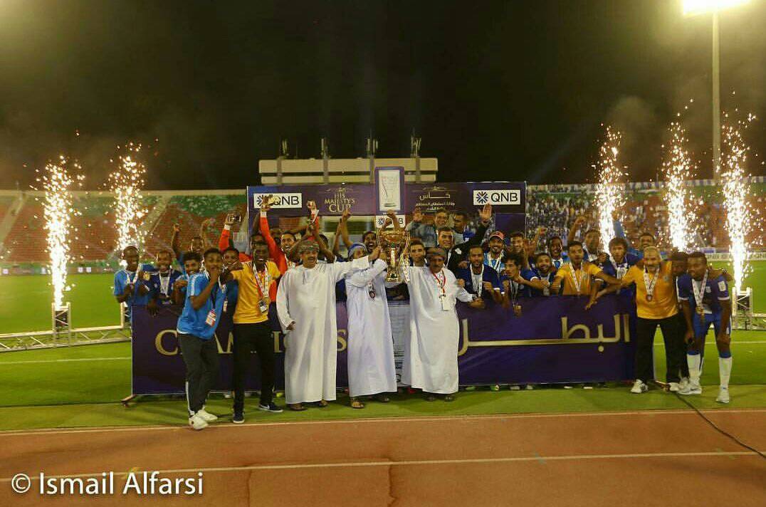 Shotsportss's tweet photo. يهني مكتب شوت الرياضي لاشقائنا نادي #النصر العُماني لحصوله على  #كأس_جلالة_السلطان لعام 2018م للمرة الخامسة في تاريخة. https://t.co/5aMc57nUCJ