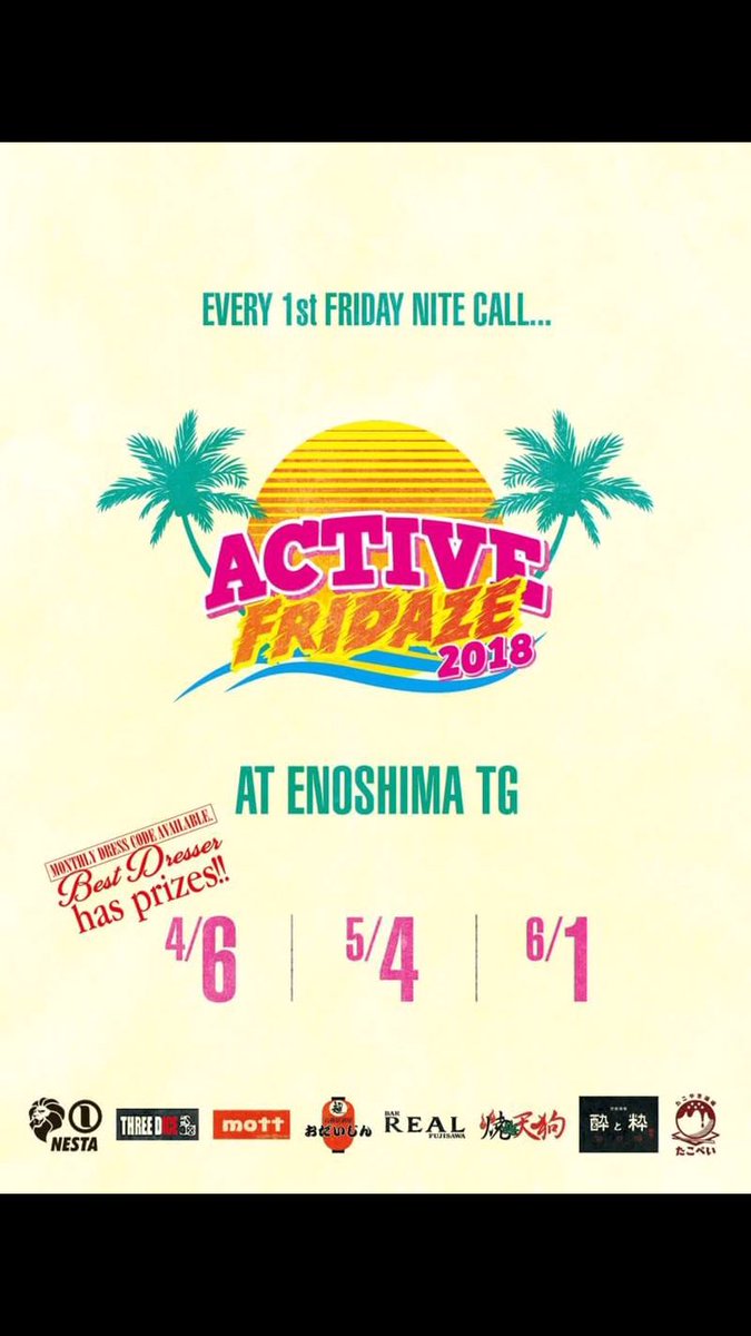 DO_ROCK6's tweet photo. 今夜から始まる #湘南レゲエ のNEW PARTY‼️
帰って来た #active_fridaze
ここに来ればみんなに会える的な賑やかなPARTYです!!
湘南体感しに来てね!! https://t.co/ZlRZ8JTrsg