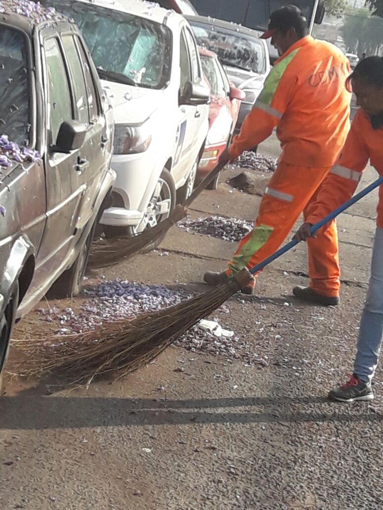 dgsudao's tweet photo. barrido manual prol. av. central col. San Pedro de los pinos @MaAntonietaHT @jesuslandero @leonel_luna https://t.co/N4D7Z0hxXe