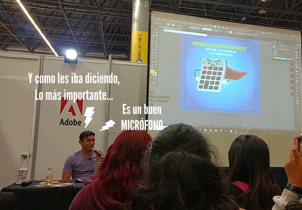 Xlonso_'s tweet photo. Buena charla de @llegaspacheco en #AdobeCreativeLand @AdobeLat @marianacabralMX se le escuchó TODO jajaja https://t.co/PQjxb4W4wb