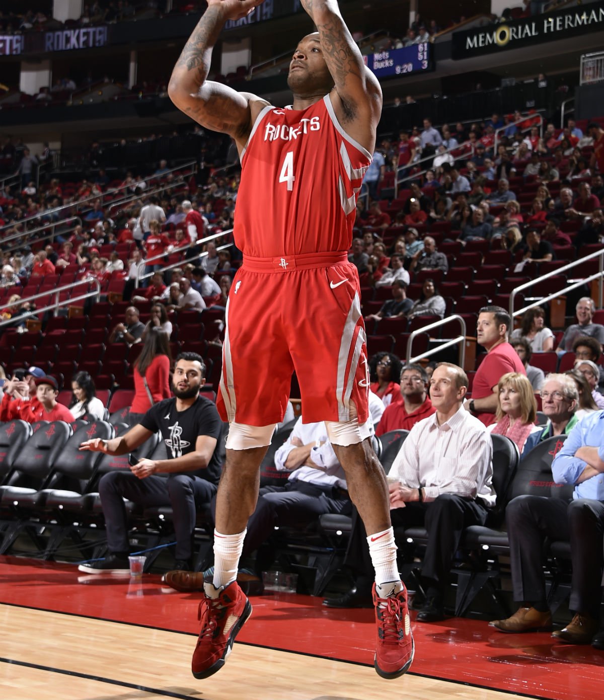 SoleWatch: PJ Tucker Wears Air Jordan 8 PE in Tribute to His Mentor