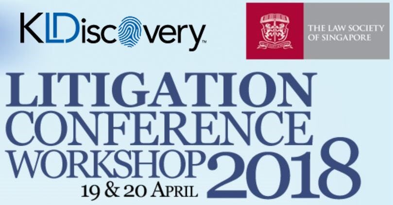 Pleased to announce that <a href="/KLDiscovery/">KLDiscovery</a> is sponsoring and attending the <a href="/LawSocietySG/">LawSociety Singapore</a> #Litigation Conference Workshop 2018. lawsociety.org.sg/Conference/lit…
