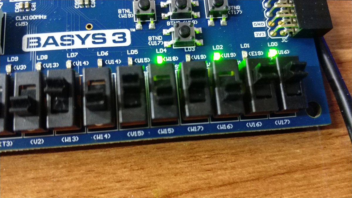 xialulee's tweet photo. The first time I program an FPGA chip using Python 😏 #myhdl https://t.co/YfpaTXgwVP