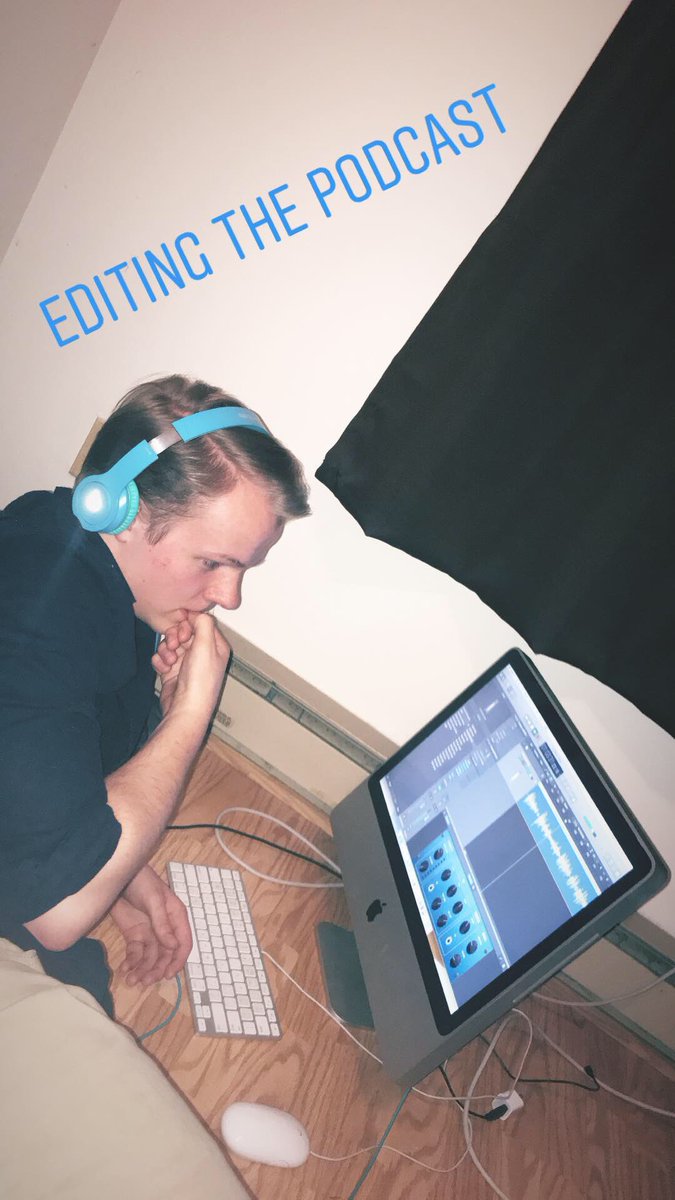 TopicsTopPicks's tweet photo. @DillonSpurlin editing the podcast. Be on the watch for Ep. 2 https://t.co/knNtT7nBE9