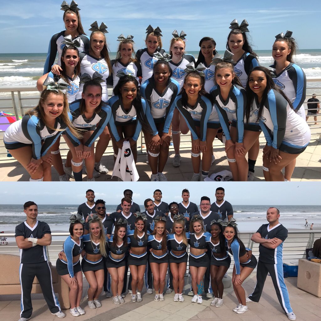 Tritonscheer's tweet photo. Congrats To Our All Girl And Large Coed Teams For Both Advancing To Day 2 NCA Finals On Friday #ICcheer #AllGirl #LargeCoed #RAYD #PTTLF https://t.co/HxFLlIp7EM