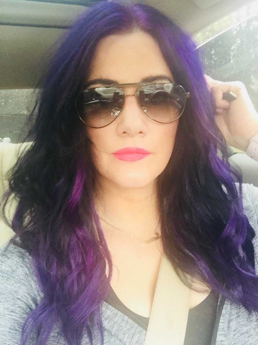 I love my bold, beautiful purple-haired child.