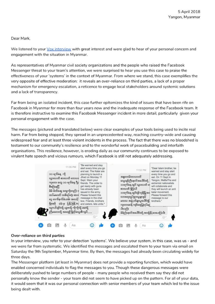The full letter from the Myanmar organisations is below advise The full letter from the Myanmar organisations is below forecasting