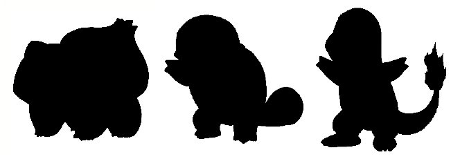 Silhouettes of the Starter Pokemon of 'Black' and  'White' Revealed 