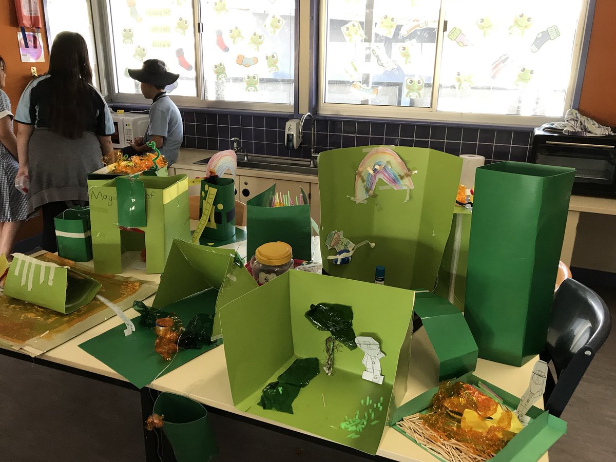 No Leprechaun would wanna stray into 5R. Constructed traps to get ‘em. Love Friday STEM