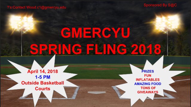 GMercyU_SAC's tweet photo. GMercyU Spring Fling 2018 is just under 10 days away!!! https://t.co/KsvEXBytxA