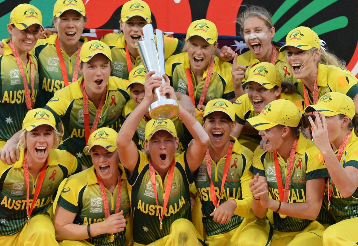 WT20official's tweet photo. #OnThisDay in 2014: Sri Lanka and Australia women's won #WT20! https://t.co/PkFtaFeFvY
