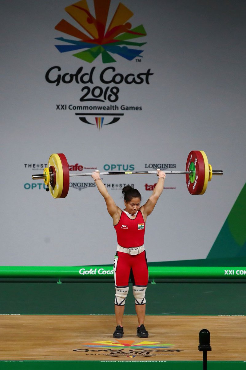 chanduhort_123's tweet photo. #CWG2018 #Sanjita_Chanu Wins Second Gold Medal for India https://t.co/AZAgOIMIL9