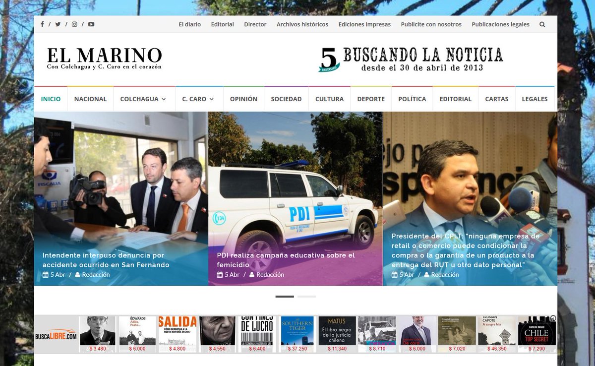 diarioelmarino's tweet photo. Porque este mes cumplimos nuestros primeros cinco años, ¡tenemos nuevo logotipo y diseño! Esperamos les guste :) #5AñosElMarino https://t.co/lsw1HtUxGl