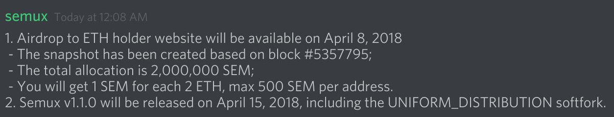 semuxproject's tweet photo. https://t.co/K9ZqROsJV5