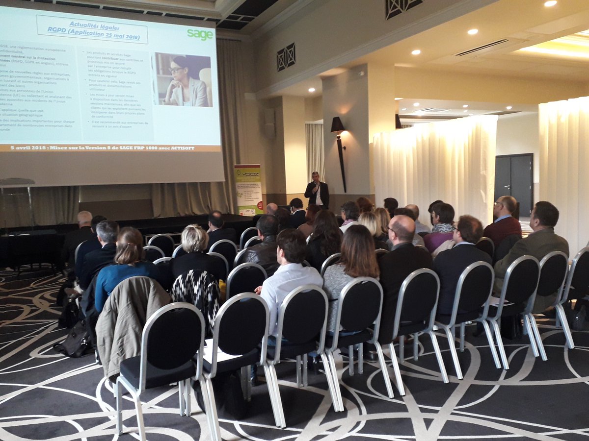 ACTISOFT_Expert's tweet photo. Un grand MERCI, à nos Clients venus ce jeudi 5 avril 2018, assister à la présentation de la Version 8 de SAGE FRP 1000, en avant-première, au Casino LE LYON VERT !
Et MERCI à notre partenaire SAGE ! https://t.co/NeoqNd1YnP