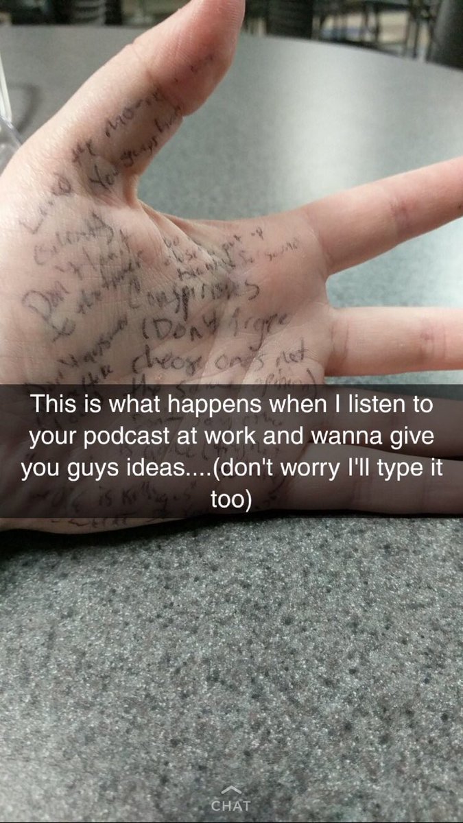 TopicsTopPicks's tweet photo. A TRUE fan! Dedication is key, and this is what it looks like. Plus, we need all the feedback we can get! So go listen to our 2nd episode on Facebook (we even filmed it live!) or in your podcast app! https://t.co/PsY986AA5q