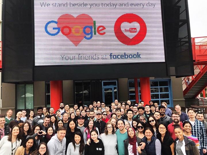 Our hearts go out to our friends at Google and YouTube.