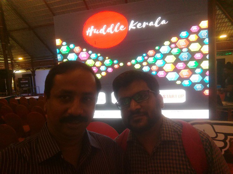iCubesPro's tweet photo. Early birds at #Huddle Asia's best #Startup conclave #iCubesPro #CasparTechnologies Rijo Sam, Arun P, our Sales and Technology Chiefs. https://t.co/Skhj8Oaufs