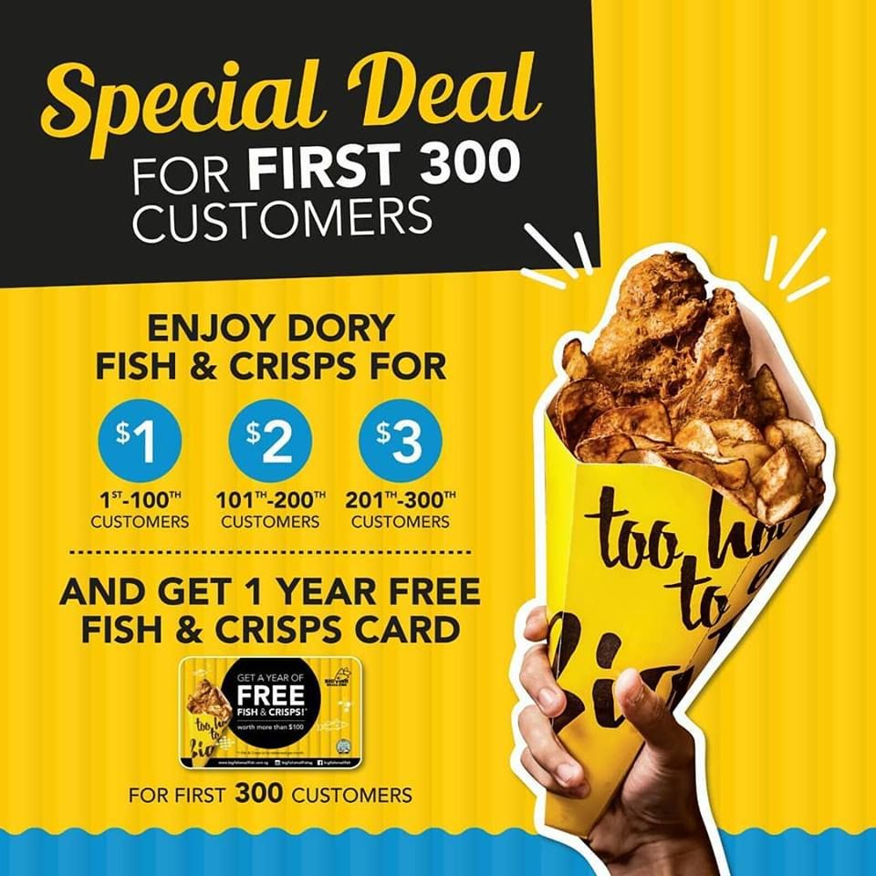 gotheresg's tweet photo. https://t.co/e1i9jWdDm7 Fish &amp; Chips from $1, Dockers having a 1-for-1 storewide. Ogawa Warehouse sale. These are the best deals happening this weekend. https://t.co/Suj4n0dkJ3