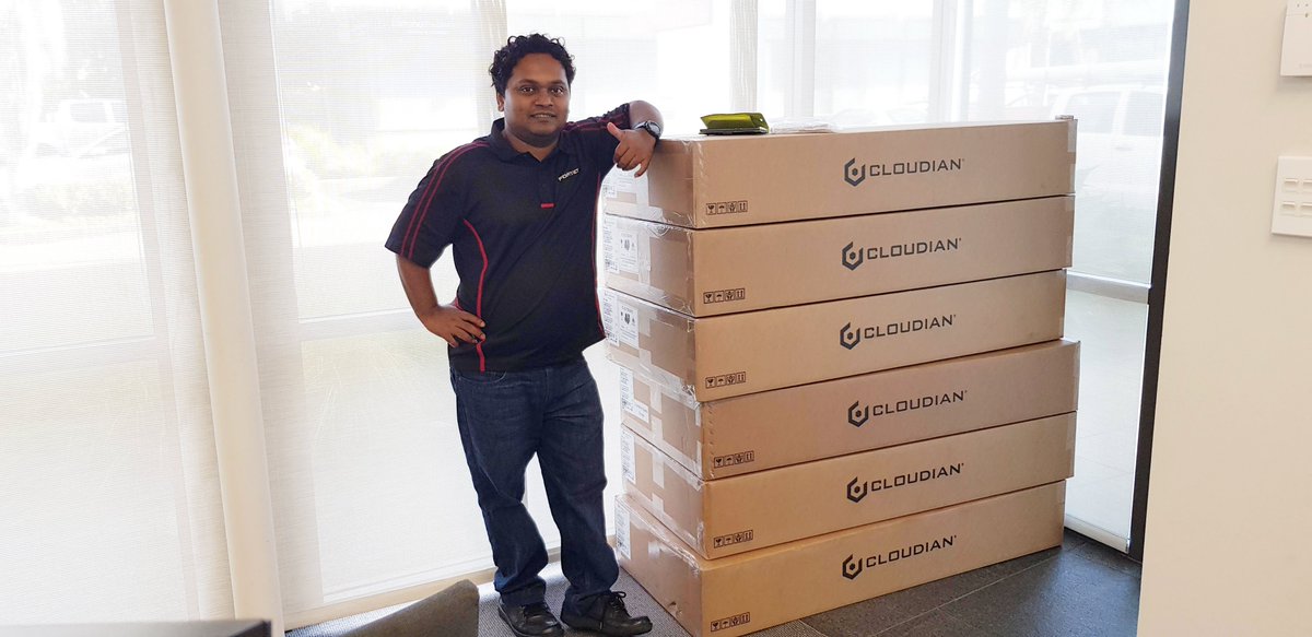 Exclusive Networks NZ receives their first #Cloudian delivery. It's S3 storage allows our private cloud MSP partners to compete very well against AWS and AZURE. Work with Exclusive Networks, a genuine market creating distributor! <a href="/EXN_ANZ/">Exclusive Networks</a> #WeAreExclusive