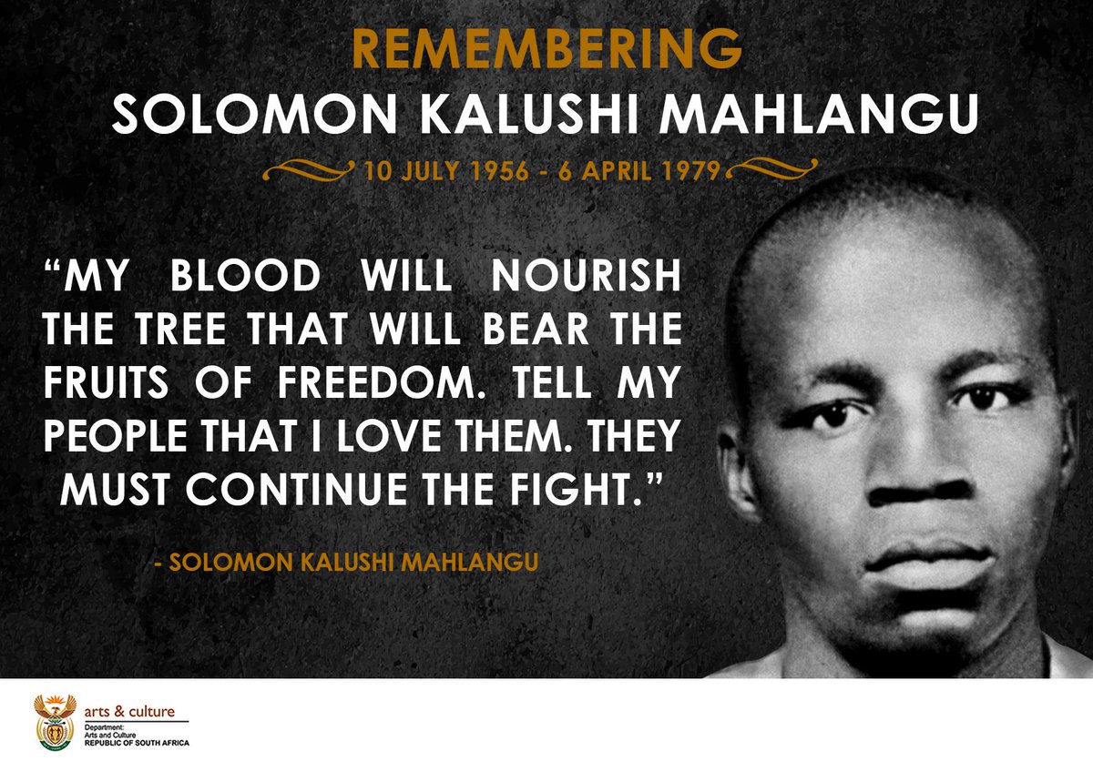 KayaNews's tweet image. #Kalushi - Deputy President #DavidMabuza will lead the commemoration event of Mkhonto weSizwe fighter #SolomonMahlangu.

Today marks 39 years since Mahlangu was hanged by the apartheid government at the Pretoria Central Prison