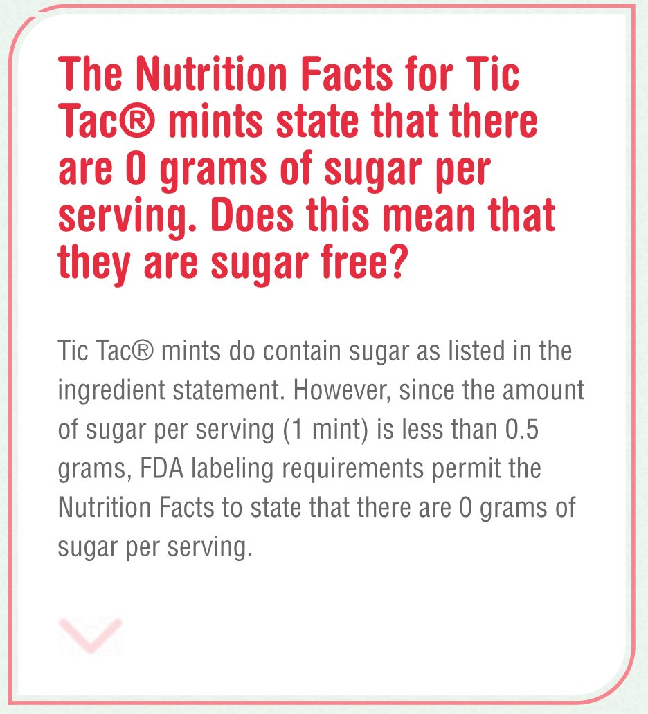 The Sneaky Reason Why Tic Tacs Can Say 'Sugar Free' (When They Really  Aren't)