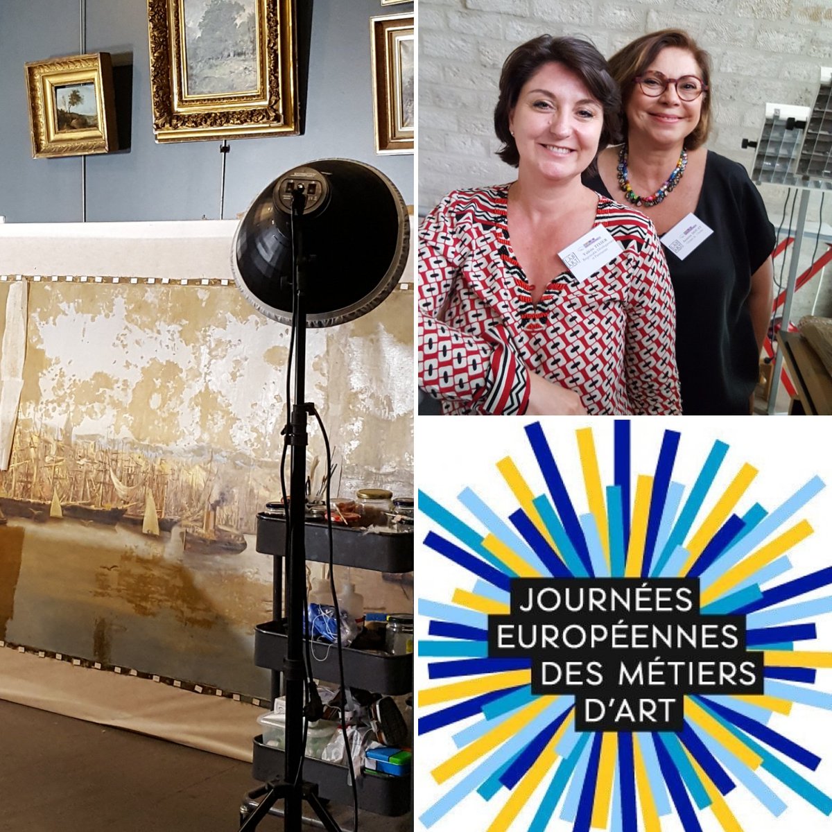 Annette et Valérie partagerons avec vous leurs savoir faire #JEMA2018 sur la restauration de tableau et papiers.
#artcontemporain #restaurationtableau @leviaducdesarts #paris12 #papiers #art #encadrement #classique