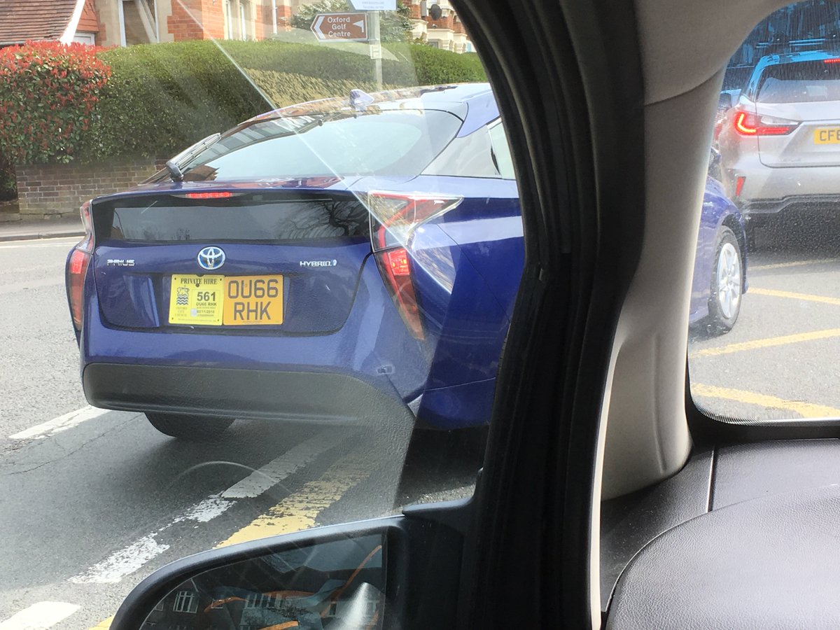 AdrianMourby's tweet photo. We were waiting outside a cross hatched area in Oxford when Royal Taxis  OU66 RHK not only came from behind us &amp; pushed in but then blocked the cross hatched area

Selfish and illegal https://t.co/1mO7AVsC3Y